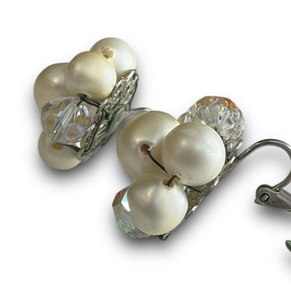 Laguna B Pearl and Crystal Earrings - Picture 3 of 6
